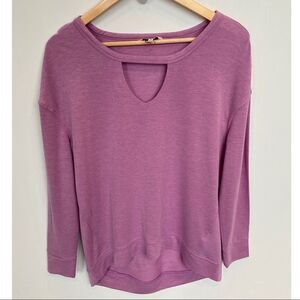 Juicy Couture Mauve Pink Keyhole Sweatshirt